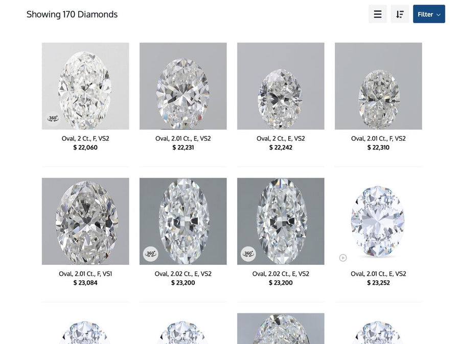 Loose natural diamond with GIA certificate