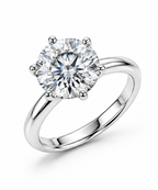 2 Carat | Round | Natural Diamond | Solitaire Engagement Ring