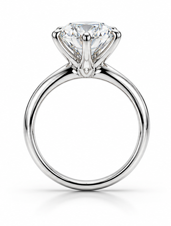 2 Carat | Round | Natural Diamond | Solitaire Engagement Ring