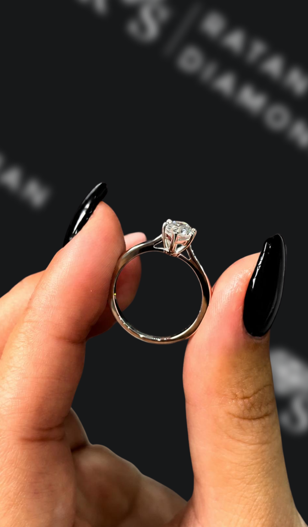 0.5 carat marquise cut natural diamond engagement ring by Ratan Sajan Diamonds Dubai