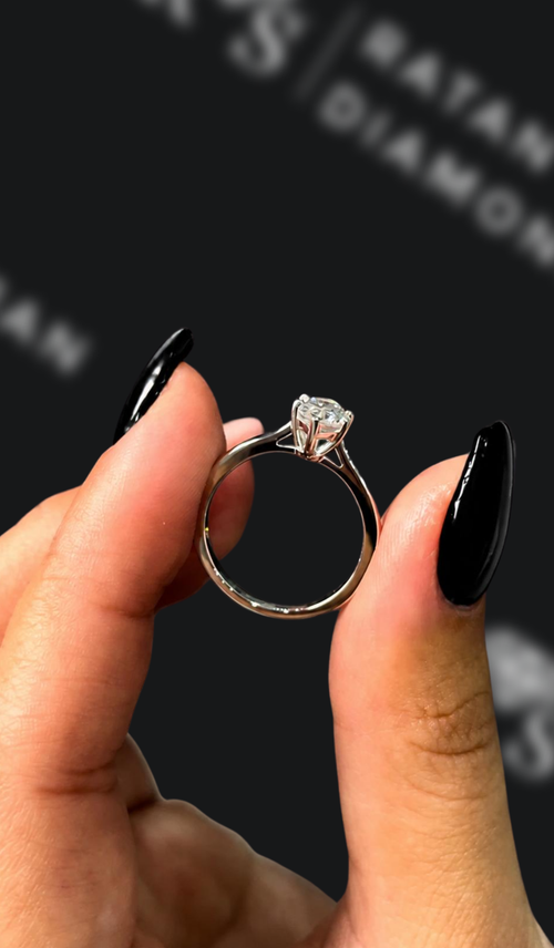 0.5 carat marquise cut natural diamond engagement ring by Ratan Sajan Diamonds Dubai