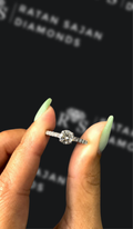 0.5 carat round brilliant natural diamond engagement ring by Ratan Sajan Diamonds Dubai