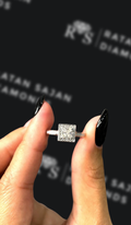 0.5 carat princess cut natural diamond engagement ring by Ratan Sajan Diamonds Dubai