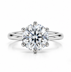2 Carat | Round | Natural Diamond | Solitaire Engagement Ring