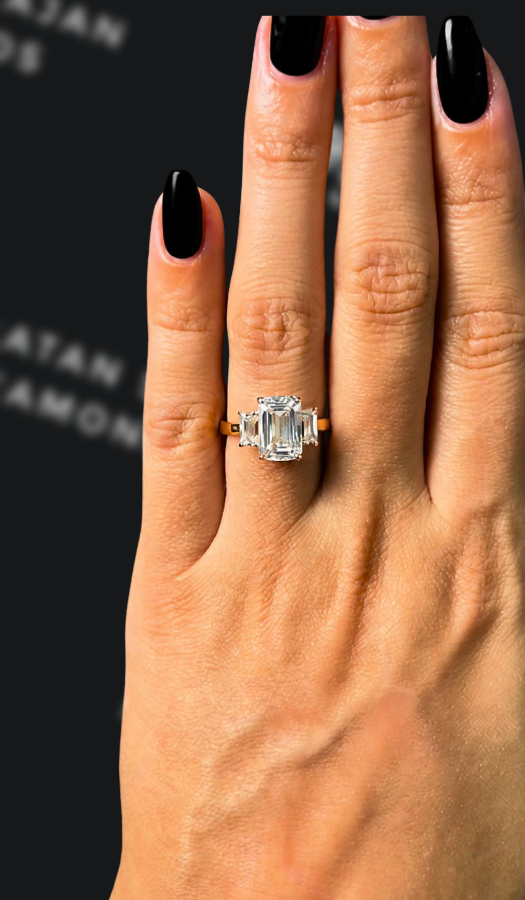 1.5 carat cushion cut natural diamond engagement ring by Ratan Sajan Diamonds Dubai
