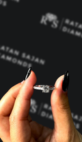 0.5 carat princess cut natural diamond engagement ring by Ratan Sajan Diamonds Dubai