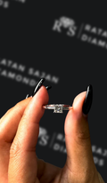 0.5 carat princess cut natural diamond engagement ring by Ratan Sajan Diamonds Dubai