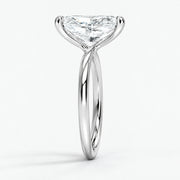 4 Carat - Long Radiant - Natural Diamond - Solitaire Engagement Ring