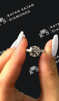 1.5 carat round brilliant natural diamond engagement ring by Ratan Sajan Diamonds Dubai