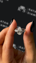 3 carat cushion cut natural diamond engagement ring by Ratan Sajan Diamonds Dubai