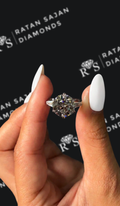 4.5 carat round brilliant natural diamond engagement ring by Ratan Sajan Diamonds Dubai