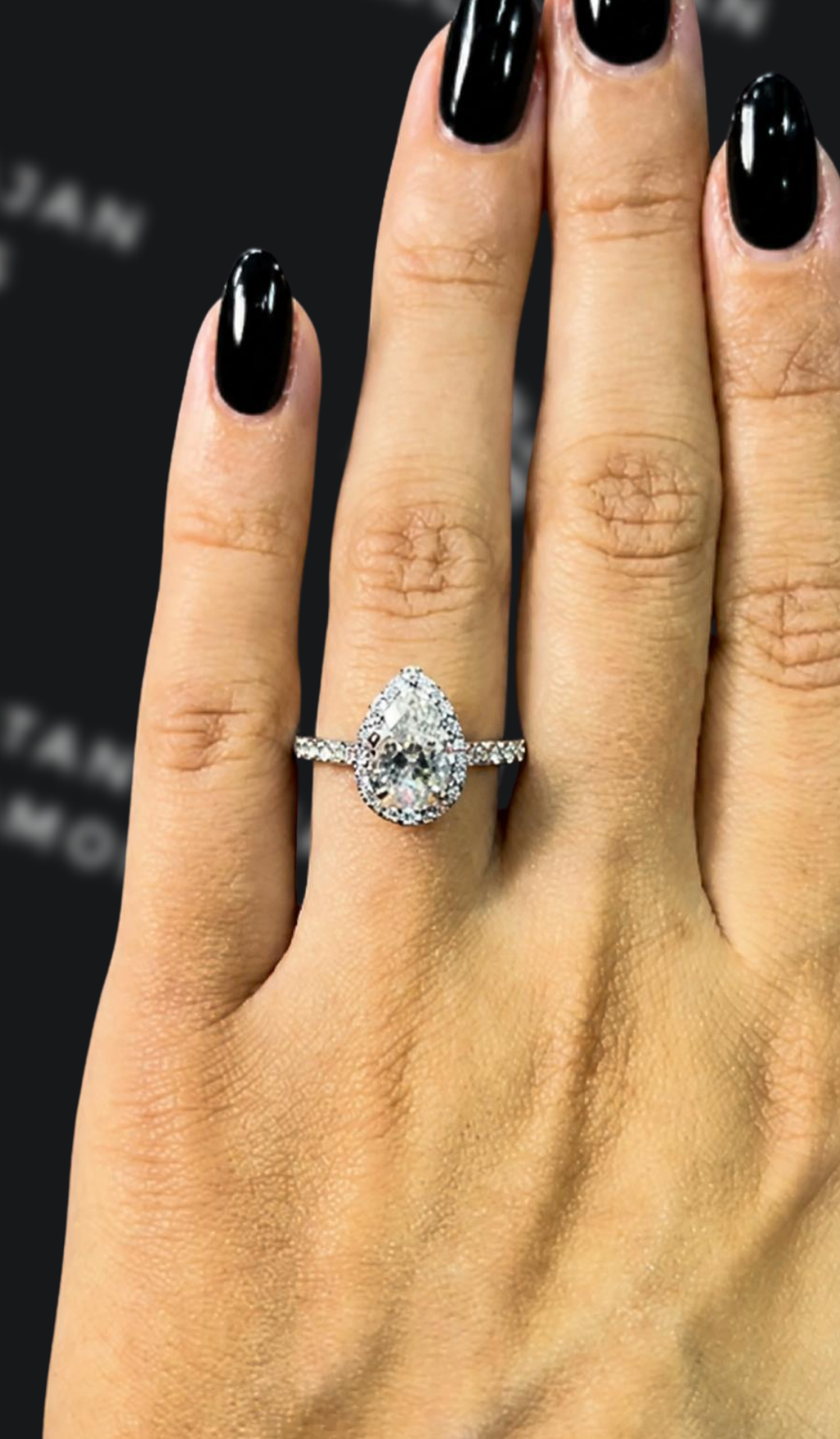 3 carat cushion cut natural diamond engagement ring by Ratan Sajan Diamonds Dubai