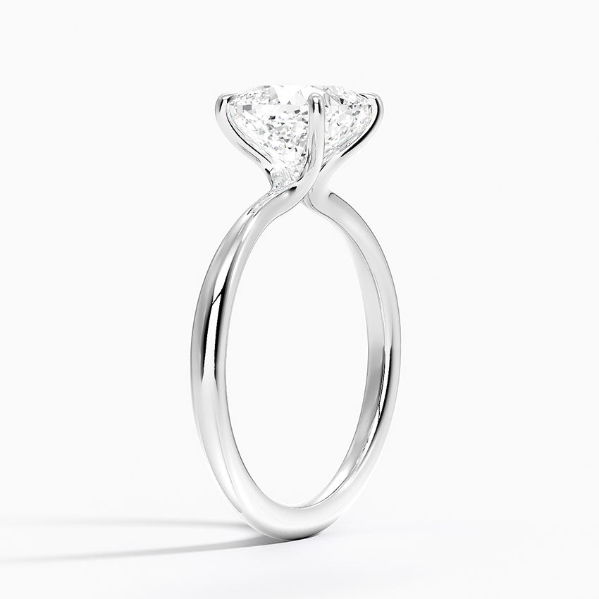 2 Carat - Cushion - Natural Diamond - Solitaire Engagement Ring