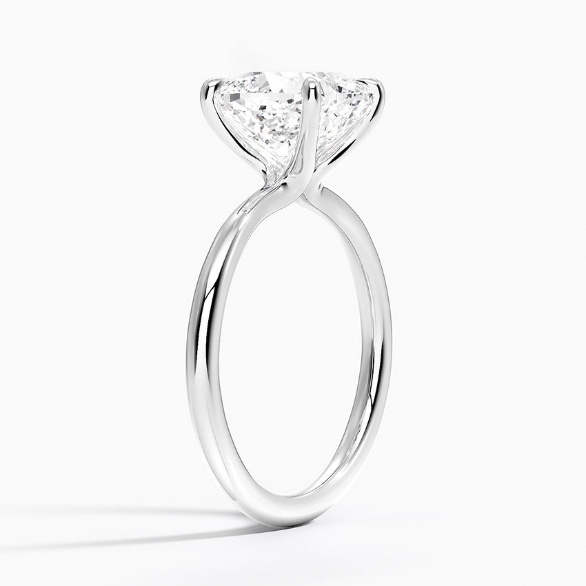3 Carat - Cushion - Natural Diamond - Solitaire Engagement Ring