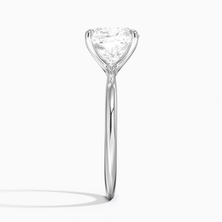 3 Carat - Cushion - Natural Diamond - Solitaire Engagement Ring