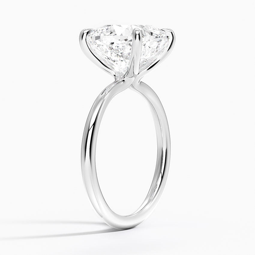 5 Carat - Cushion - Natural Diamond - Solitaire Engagement Ring