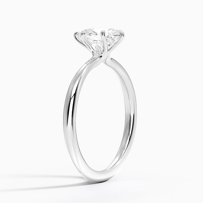 1 Carat - Pear - Natural Diamond - Solitaire Engagement Ring