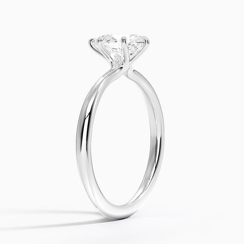 1 Carat - Pear - Natural Diamond - Solitaire Engagement Ring