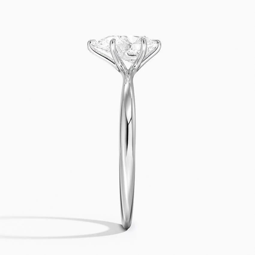 1 Carat - Pear - Natural Diamond - Solitaire Engagement Ring