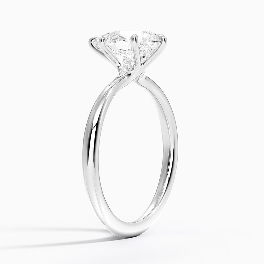 1.5 Carat - Pear - Natural Diamond - Solitaire Engagement Ring