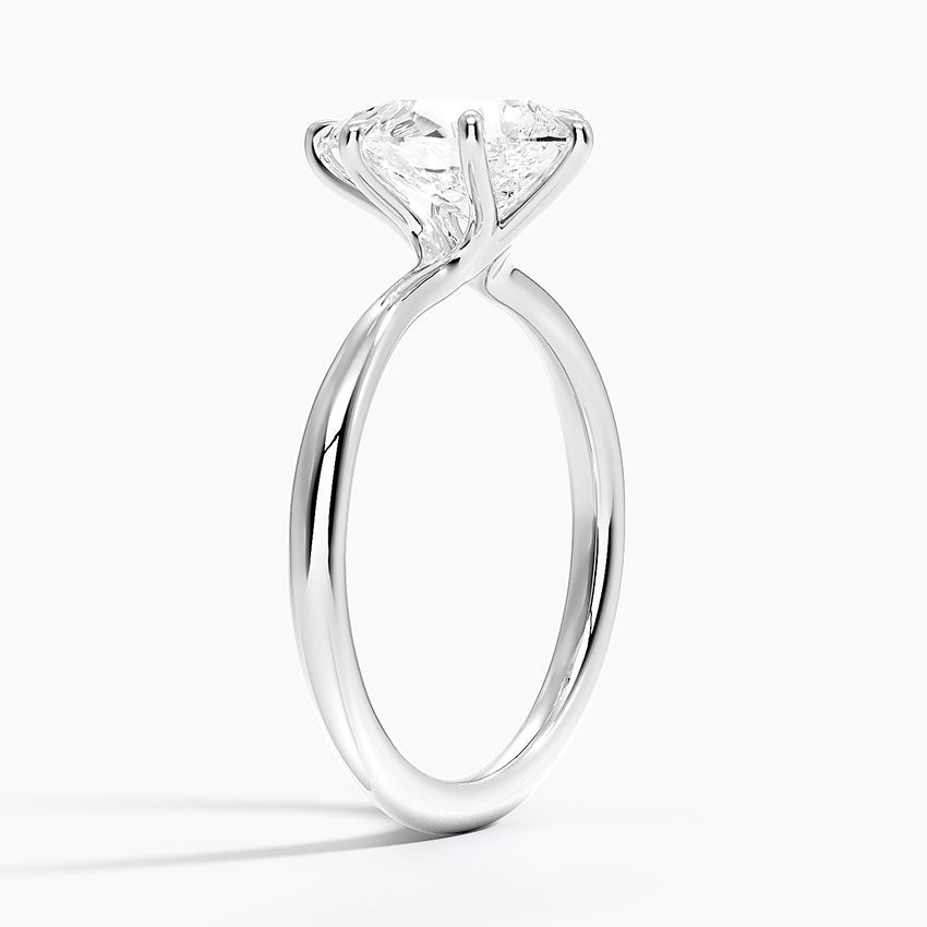 2 Carat - Pear - Natural Diamond - Solitaire Engagement Ring