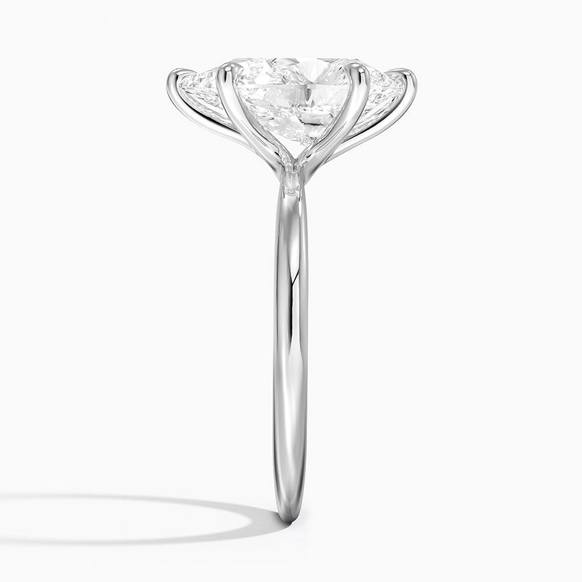 5 Carat - Pear - Natural Diamond - Solitaire Engagement Ring