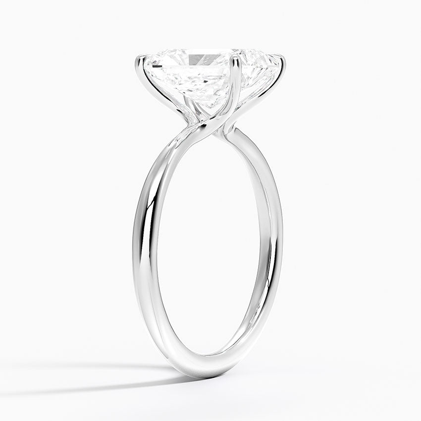 2 Carat - Long Radiant - Natural Diamond - Solitaire Engagement Ring
