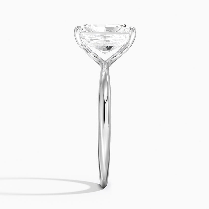 2 Carat - Long Radiant - Natural Diamond - Solitaire Engagement Ring