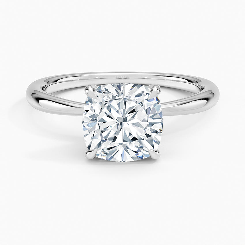 2 Carat - Cushion - Natural Diamond - Solitaire Engagement Ring
