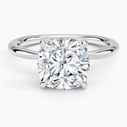 3.5 Carat - Cushion - Natural Diamond - Solitaire Engagement Ring