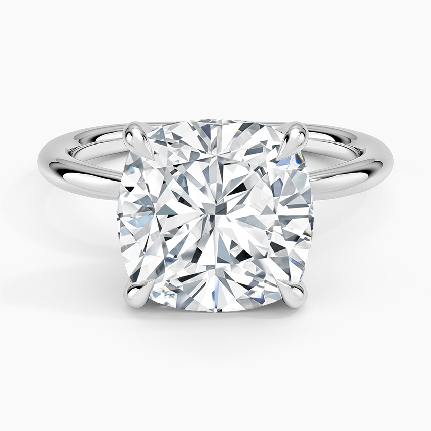 3.5 Carat - Cushion - Natural Diamond - Solitaire Engagement Ring