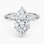 1 Carat - Marquise - Natural Diamond - Solitaire Engagement Ring
