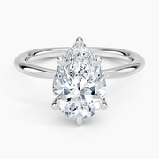 4.5 Carat - Pear - Natural Diamond - Solitaire Engagement Ring