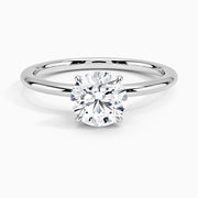 4.5 Carat - Round - Natural Diamond - Solitaire Engagement Ring