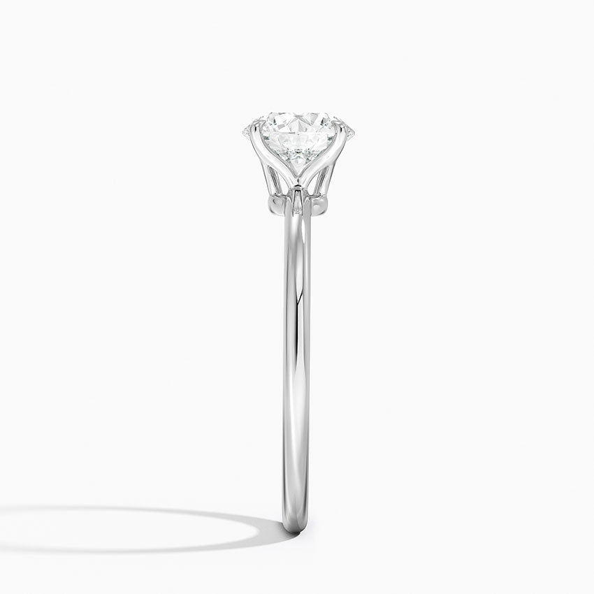 1.5 Carat - Round - Natural Diamond - Solitaire Engagement Ring