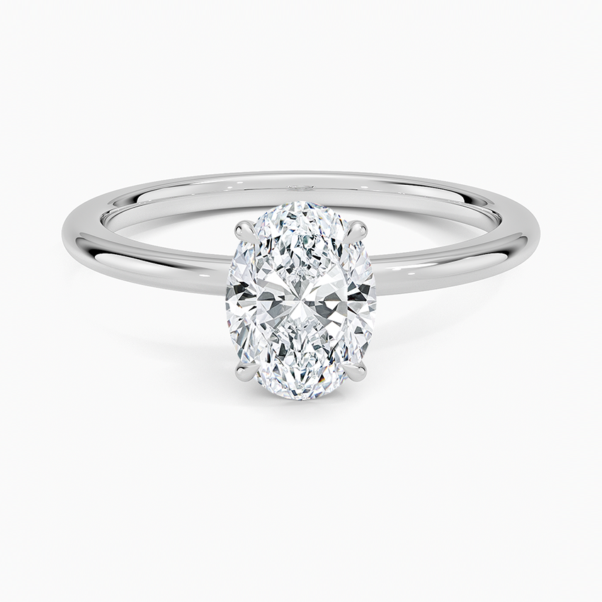 4.5 Carat - Oval - Natural Diamond - Solitaire Engagement Ring
