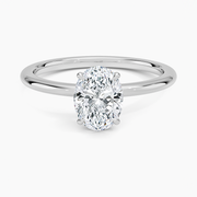 4.5 Carat - Oval - Natural Diamond - Solitaire Engagement Ring