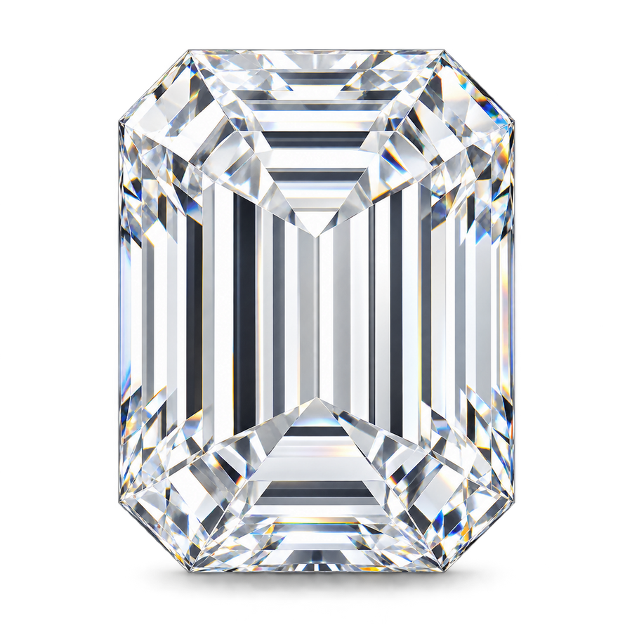 Emerald cut natural diamonds in Dubai
