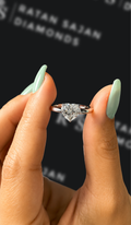 1 carat heart shaped natural diamond engagement ring by Ratan Sajan Diamonds Dubai