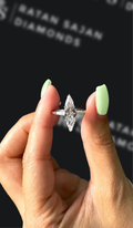 1.5 carat marquise cut natural diamond engagement ring by Ratan Sajan Diamonds Dubai
