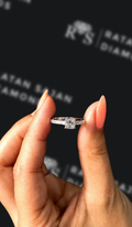 0.5 carat princess cut natural diamond engagement ring by Ratan Sajan Diamonds Dubai
