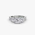 Three-Stone with Pavé Band 2