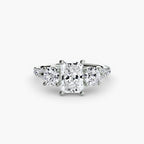 Three-Stone with Pavé Band 3