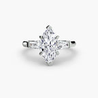 Three-Stone Ring (Baguette Side Stones)