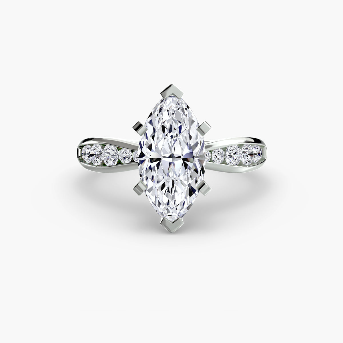 Solitaire with Pavé 3