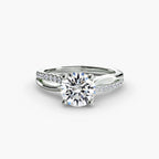 The Split Shank Pavé Solitaire