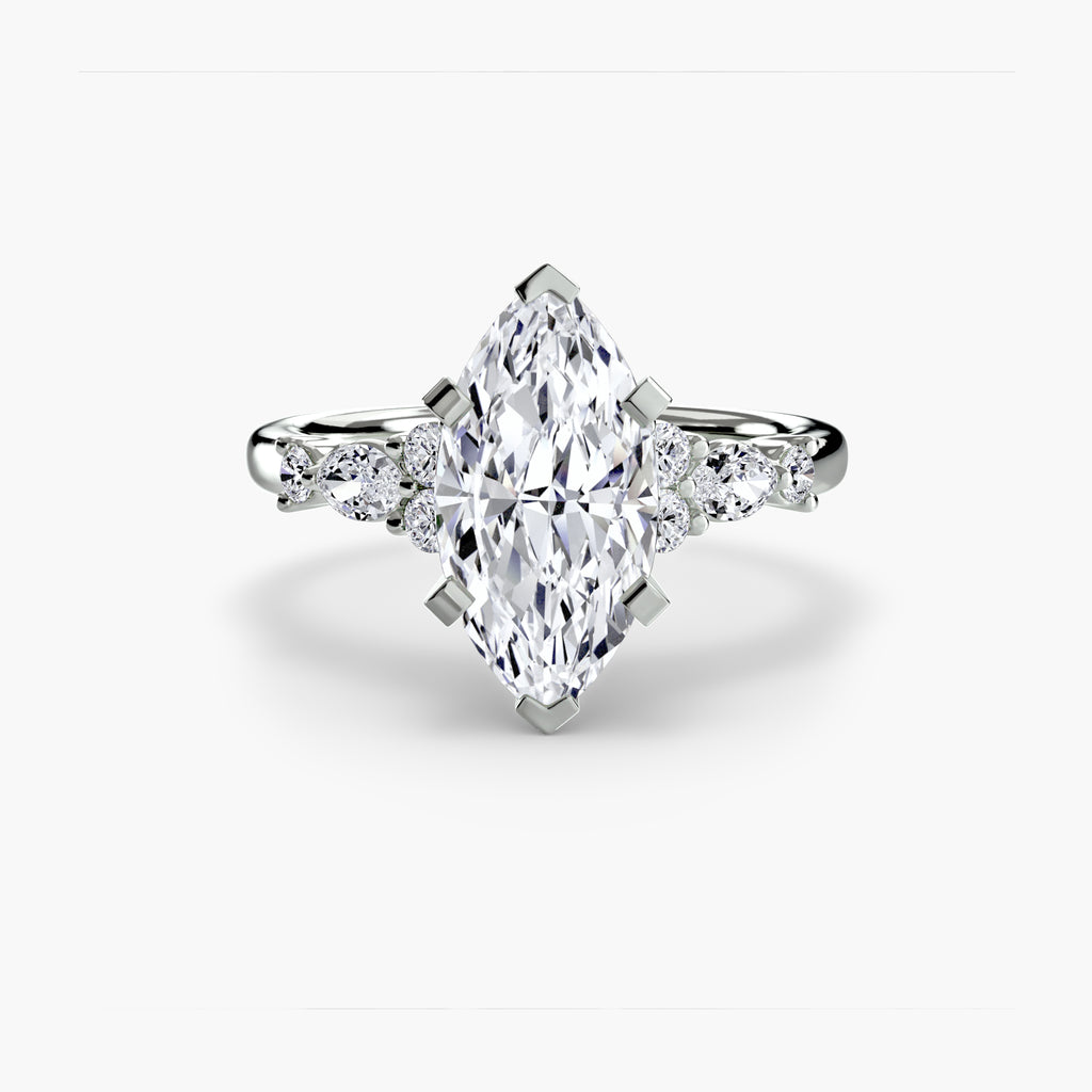 The Floral Accent Solitaire