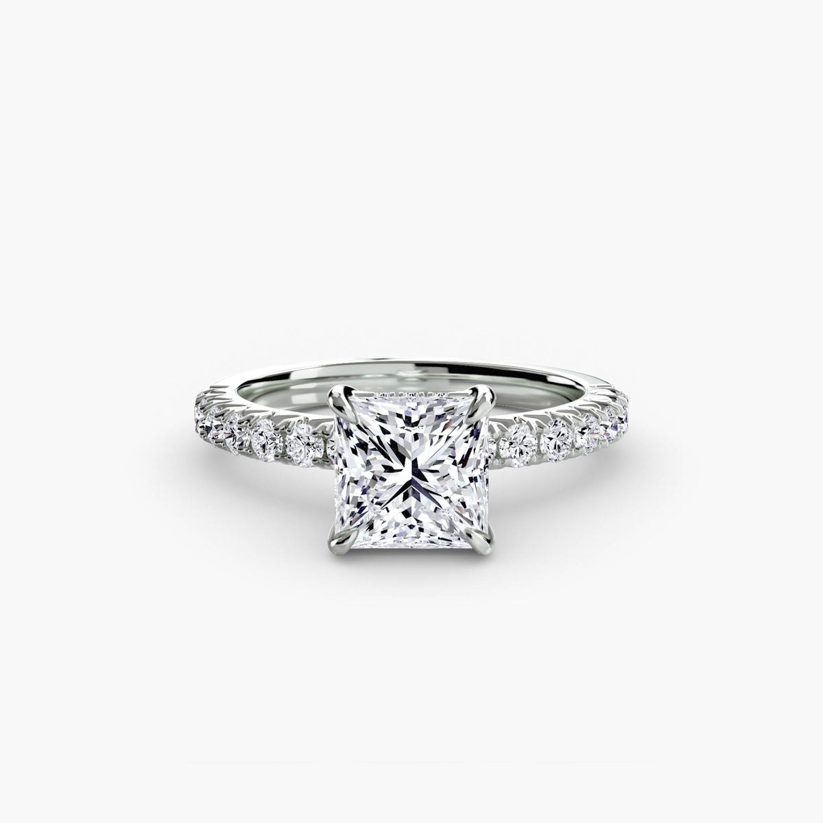 Solitaire with Pavé 6