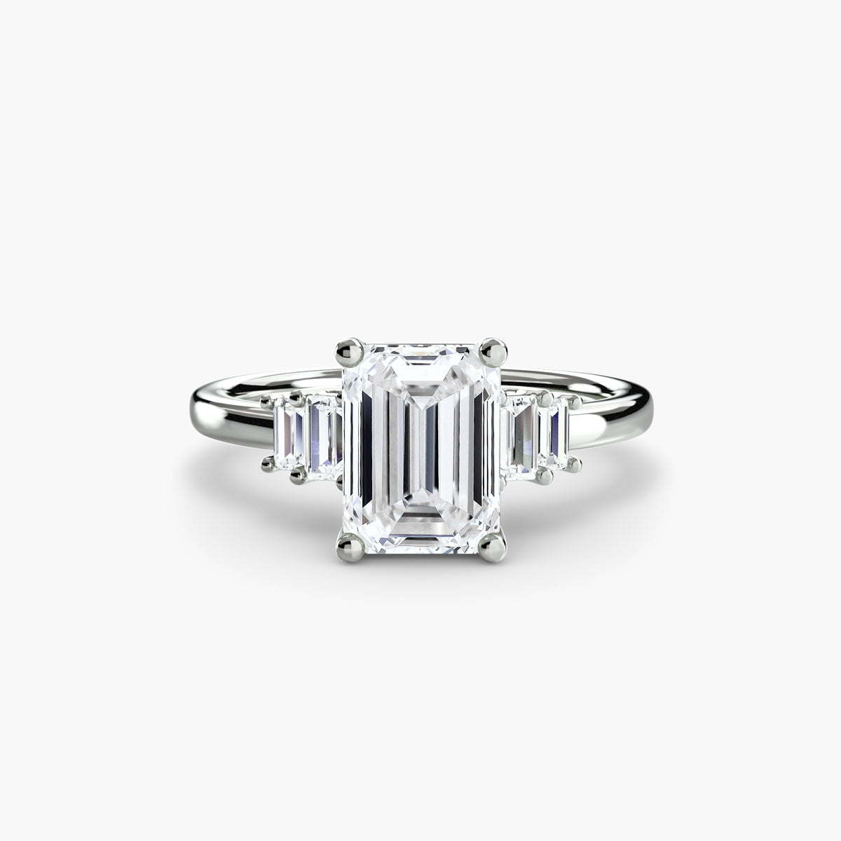Baguette Accent Solitaire