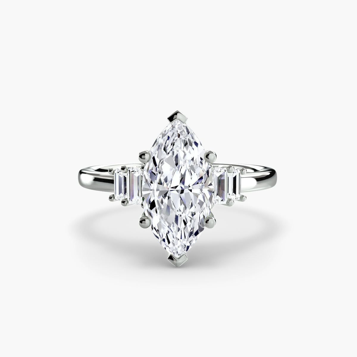 Baguette Accent Solitaire